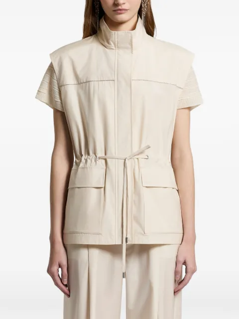 Peserico zip-up gilet Neutrals S0316301919