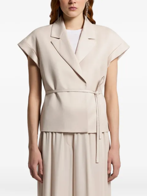 Peserico belted blazer Neutrals S03036A01955