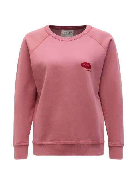 MARANT ÉTOILE embroidered sweatshirt Pink SW0160FAD1M02E