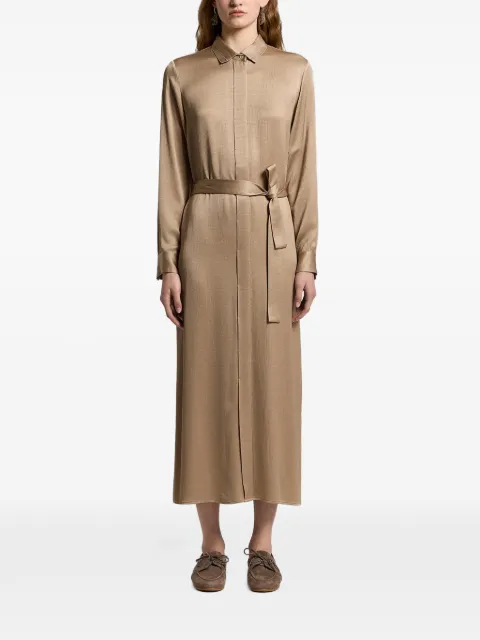 Peserico satin midi dress Neutrals A02040A01943