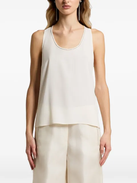 Peserico Aurea sleeveless top Neutrals E0898107000
