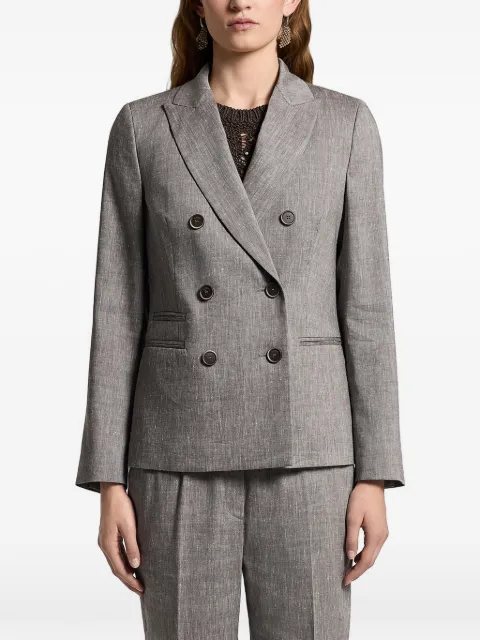 Peserico double-breasted blazer Grey A0171205814