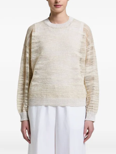 Peserico crew-neck sweater Neutrals E99196F079186D