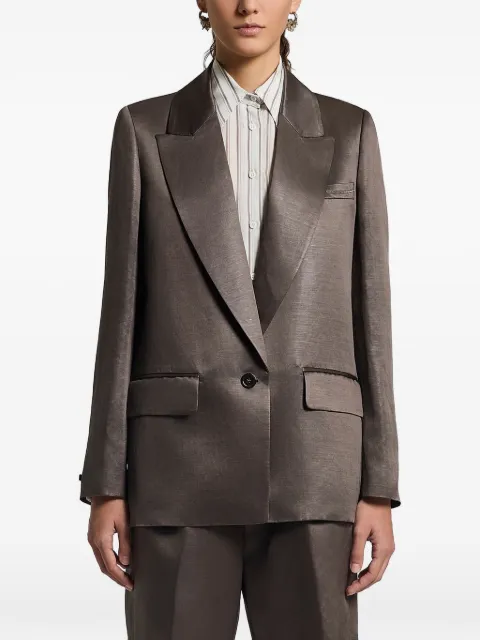 Peserico Glazed blazer Brown A0111602144