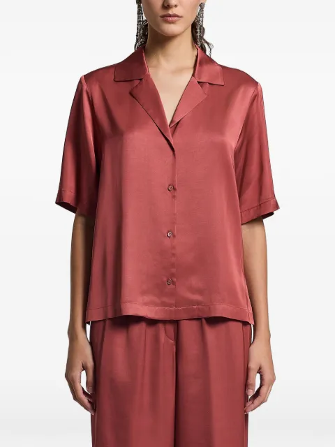 Peserico buttoned short-sleeve shirt Red A0640606638
