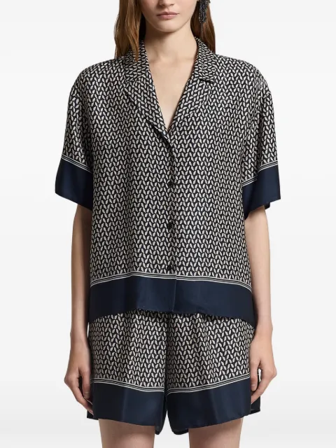 Peserico patterned shirt Blue S0604108190