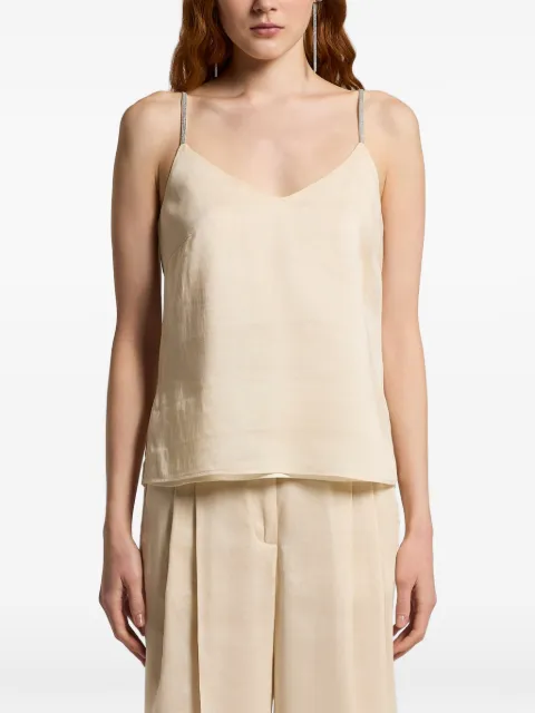 Peserico embellished straps sleeveless top Neutrals E08018D02761