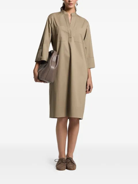 Peserico V-neck midi dress Green A0251901979