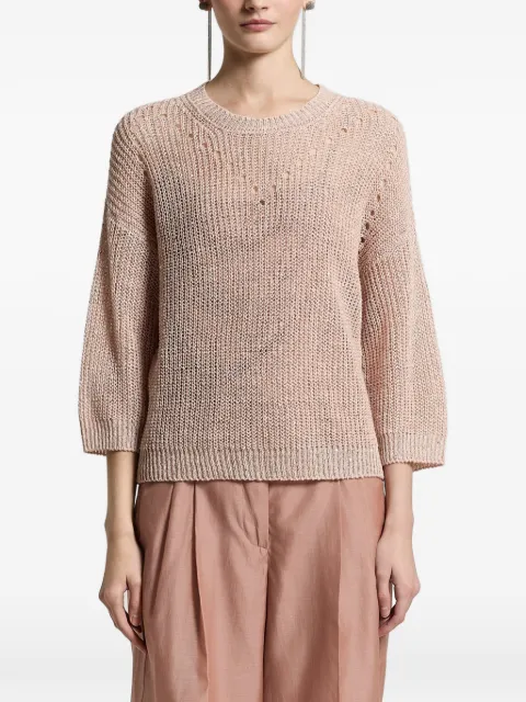 Peserico openwork knitwear Pink S99134F059263A