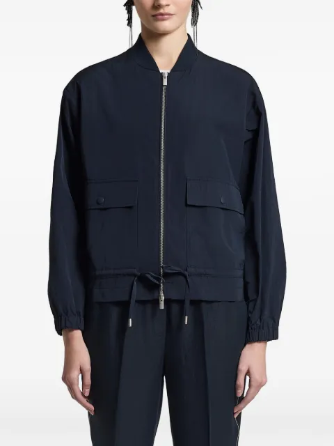 Peserico flap-pocket bomber jacket Blue S251396953C