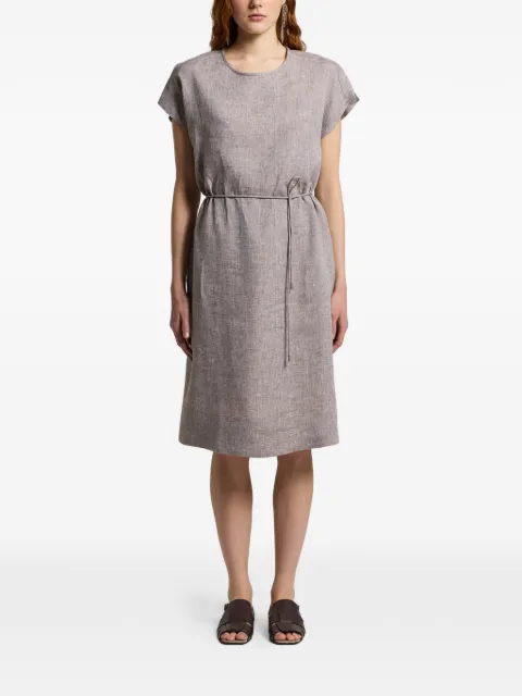 Peserico tie-waist dress Neutrals S02413A02600