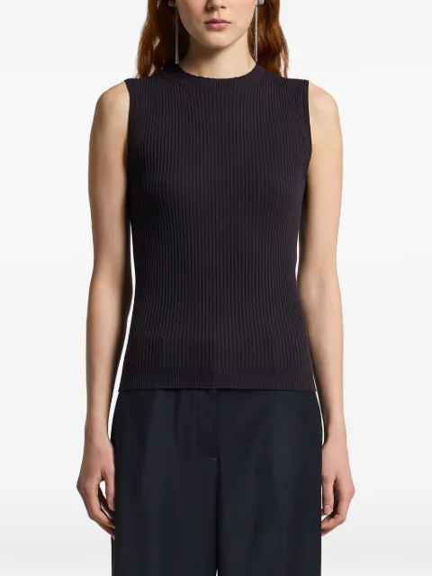 Peserico ribbed-knit vest Blue E98220F1409173