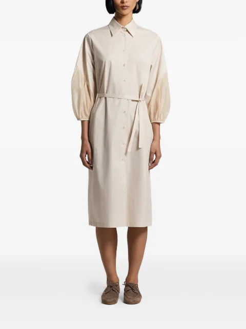 Peserico tie-waist midi dress Neutrals A02729A1979B