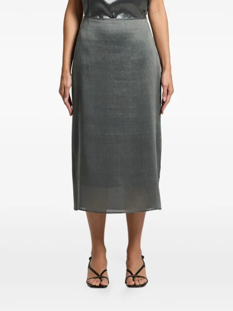 Peserico side-slit midi skirt Black E0521502761