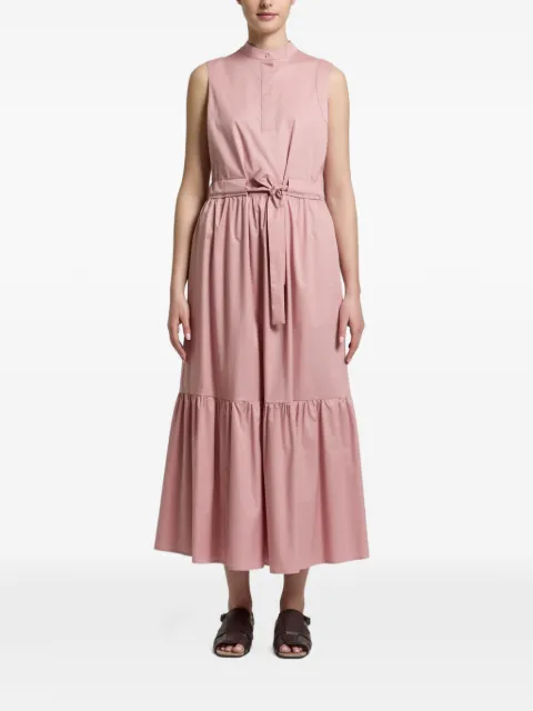 Peserico belted tiered dress Pink 71A027210197919636