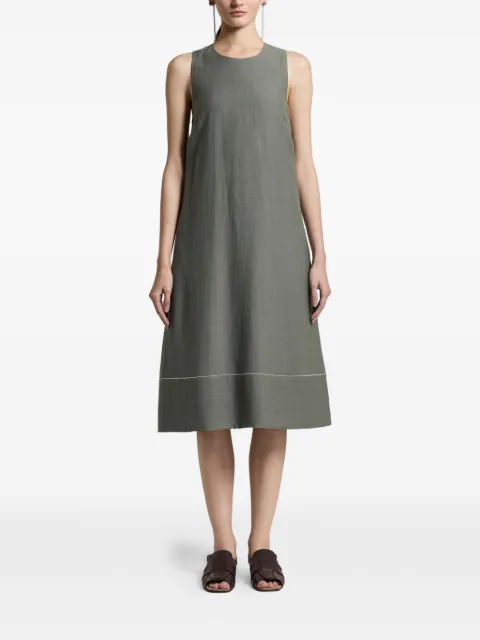 Peserico crew-neck midi dress Green S0246705435