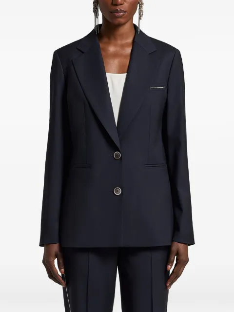Peserico Loro Piana merino wool blazer Blue A0120202584