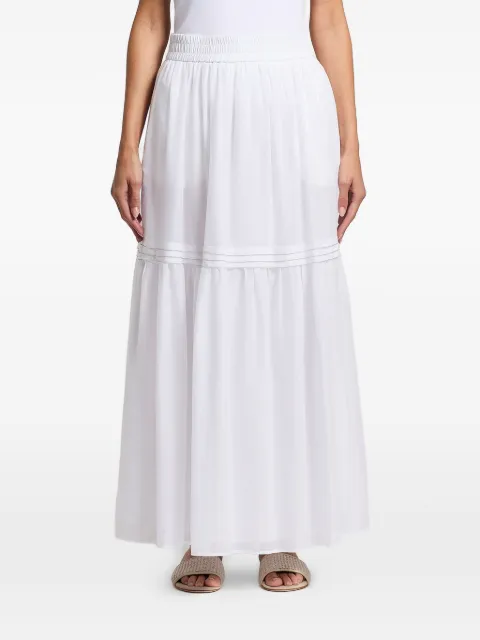 Peserico voilde midi skirt White P05171L100481