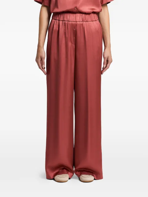 Peserico elasticated-waist trousers Red A0412406638