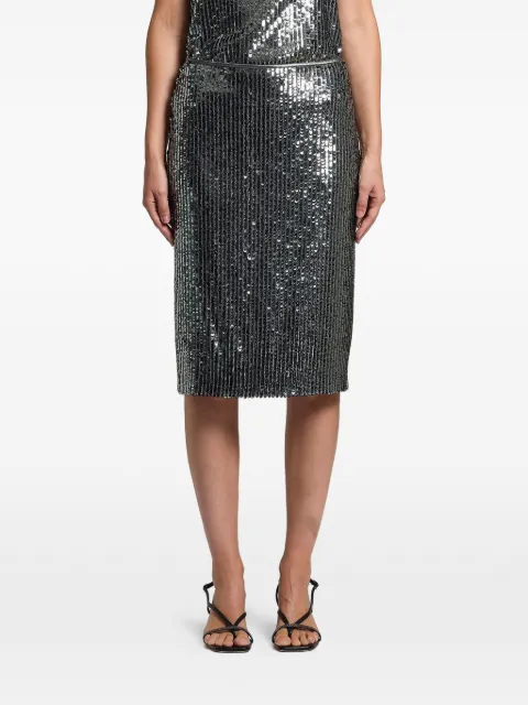 Peserico sequin-embellished skirt Silver E0513805024