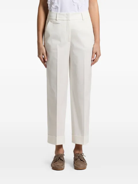 Peserico cuffed trousers White A0463501037