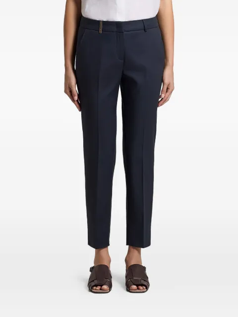 Peserico cropped tailored trousers Blue A04718J001953