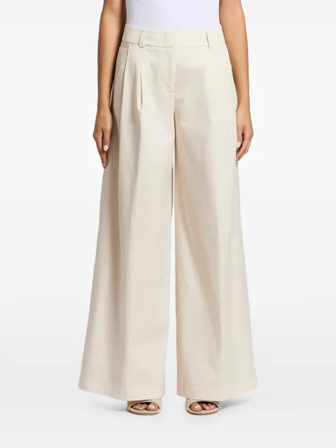 Peserico pleated wide-leg trousers Neutrals M04773T2300802