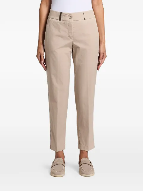 Peserico buttoned trousers Neutrals P04906T2300800