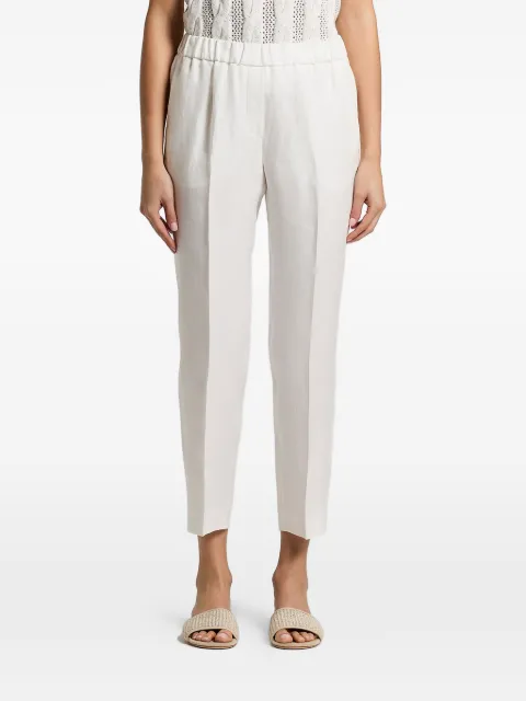 Peserico elasticated-waist trousers White A0417802606