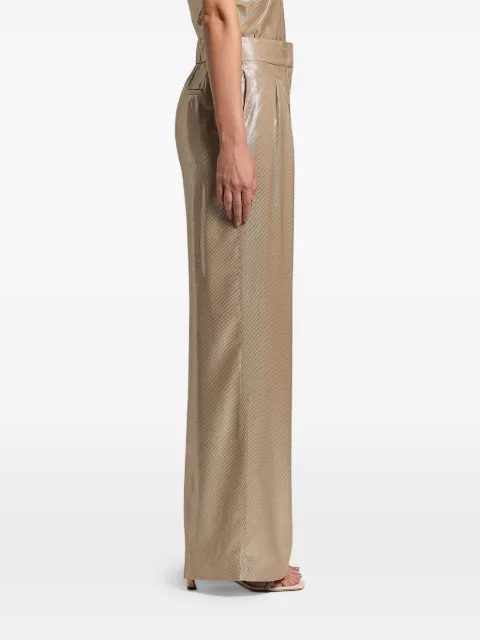 Peserico lamé twill trousers Neutrals E0447807007