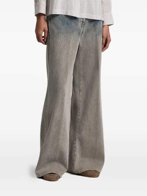 Peserico tie-dye palazzo jeans Blue A04256L90Q04946