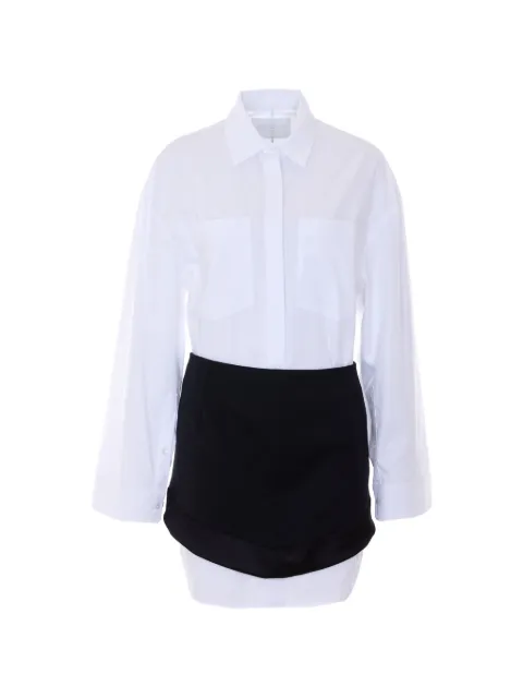 DONDUP layered shirt dress White DA493CF0200MXXX