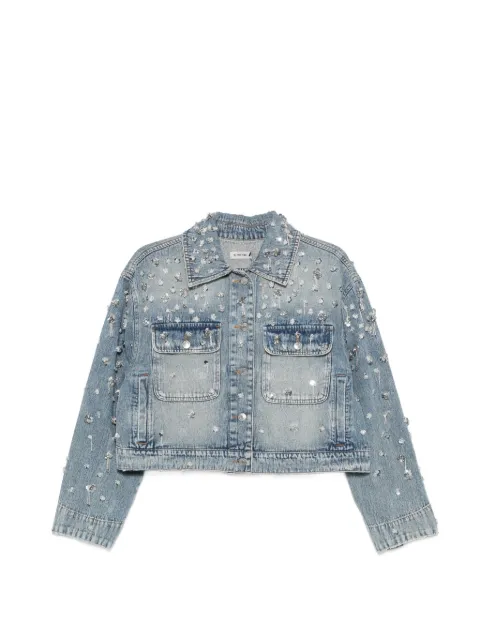 SIMKHAI Hollywood embellished chest-pocket jacket Blue 1266023DN