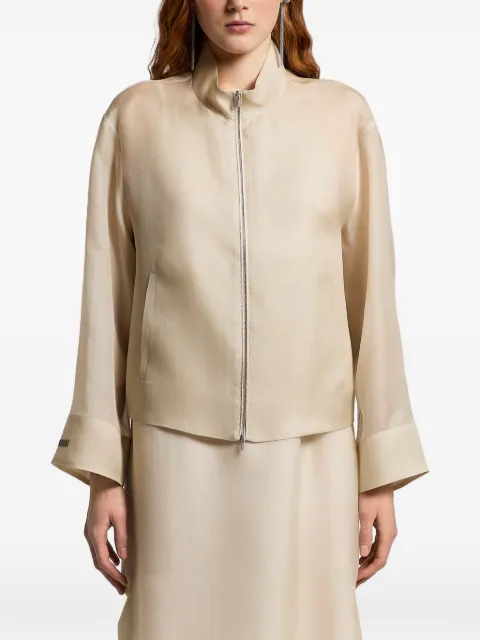 Peserico zip pocket coat Neutrals E2105702880