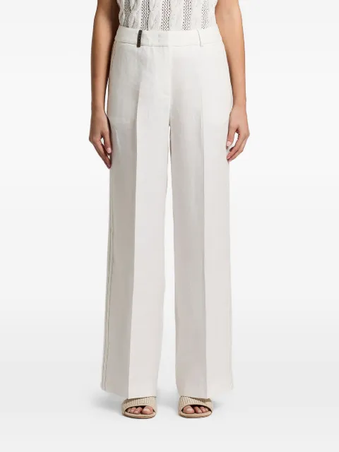 Peserico linen gabardine trousers White A0404002606
