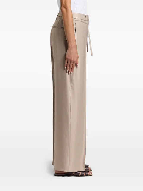 Peserico tie-belt palazzo pants Neutrals P04274A01921