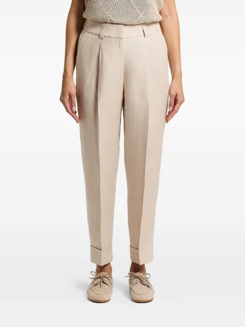 Peserico linen gabardine trousers Neutrals A04316V02606