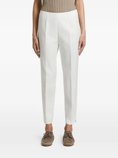 Peserico pressed-crease side-slit trousers White AH4863J00H01953