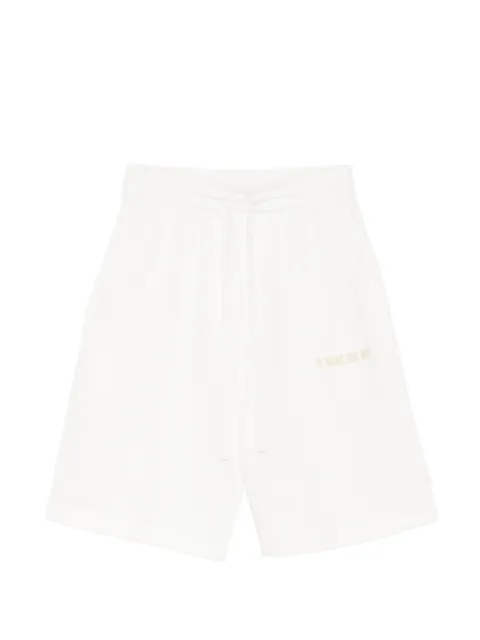Ih Nom Uh Nit logo-print knee-length shorts White NUS26383