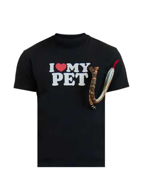 Doublet I Love My Pet T-shirt Black 25AW37CS399