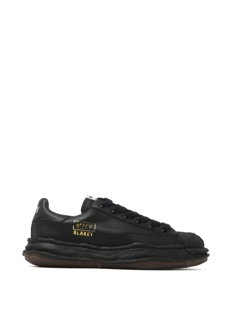 Maison MIHARA YASUHIRO Blakey OG Sole leather sneakers Black A06FW702