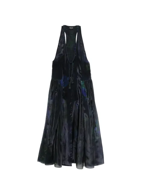 Giorgio Armani tassel floral dress Blue GW003656AF26992