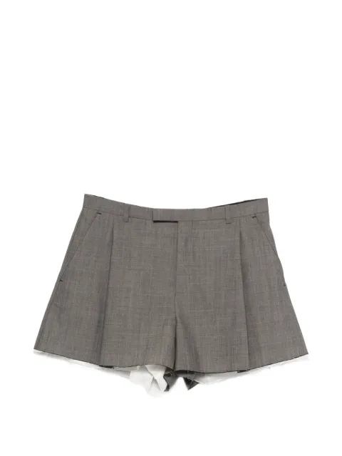 Nackiyé Split pleated shorts Grey 1000988