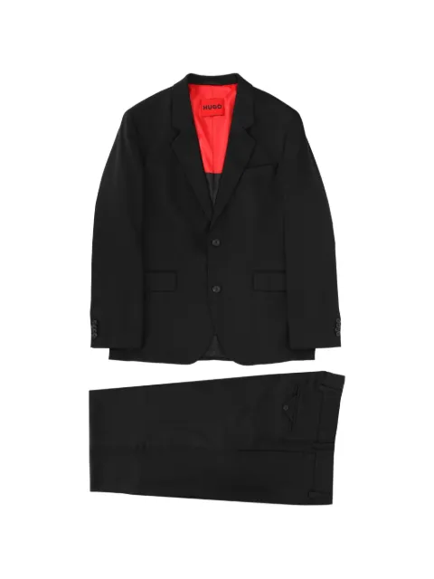 HUGO single-breasted extra-slim-fit suit suit Black 5054965710270443