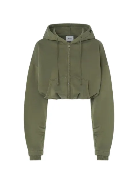 Halfboy hooded zip up hoodie Green HF251WF001FL002