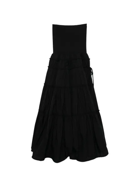 System drawstring midi skirt Black SY2G1WOPT03W