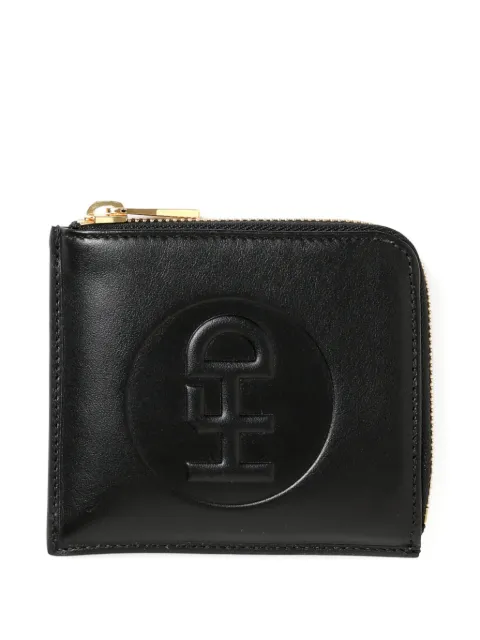 Honey Fucking Dijon logo-debossed zip-fastening wallet Black HFD01K001