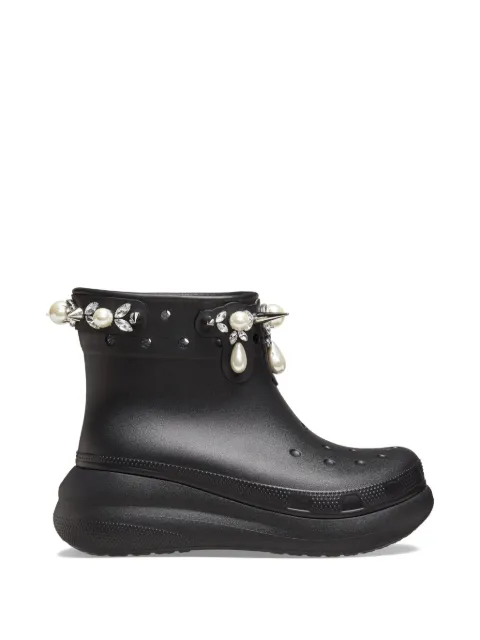 Crocs x Simone Rocha pearl-embellished boots Black 210143001M