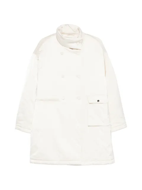 VIKTORIA CHAN Rhea double-breasted coat Neutrals AW25017
