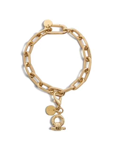 La DoubleJ Shen loop charm bracelete Gold CHM0014BRA003SOLIDYE05